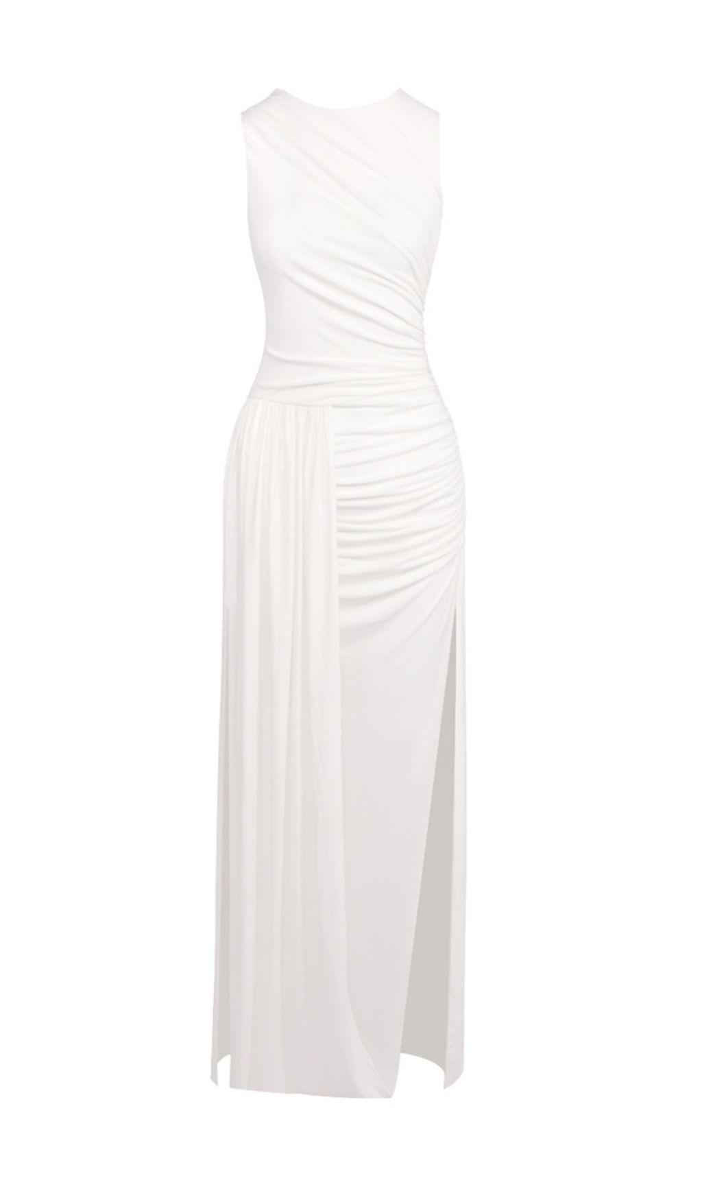 4e41f258c6dae72e65887ad34a3cbbf8.jpg Fashionslee Women Hisako Sleeveless Ruched Maxi Dress