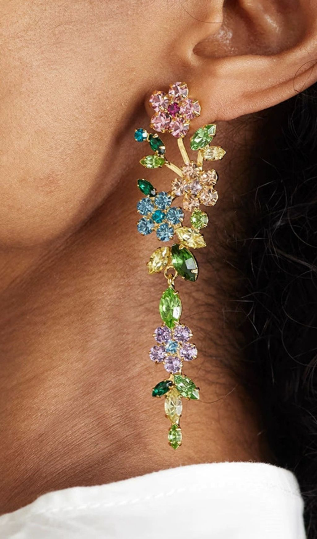 Fashionslee Women Kaiya Diamante Flower Earrings