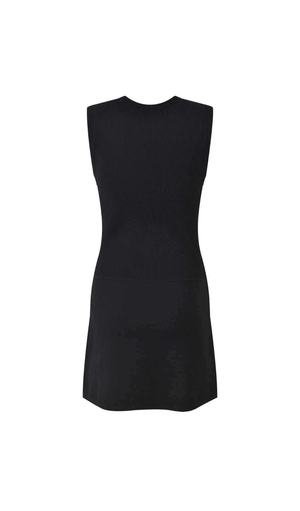 4ed4215b01555eb006bd7d8e785bee33.jpg Fashionslee Women Round Neck Rib Knit Mini Dress