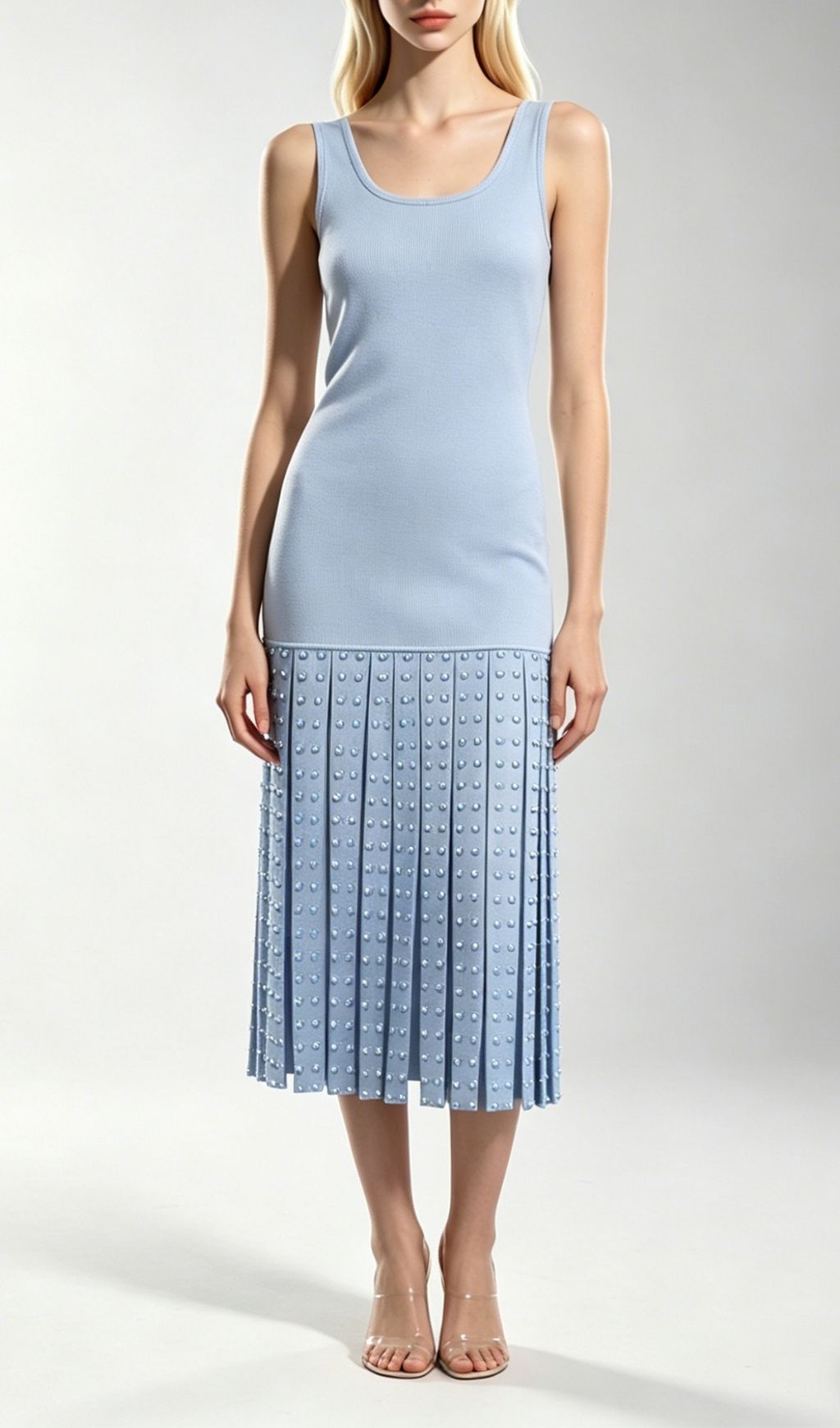 4f3e7155c1899abe2d939de6b6436e92.jpg Fashionslee Women Kilikina Light Blue Sleeveless Diamante Knit Midi Dress