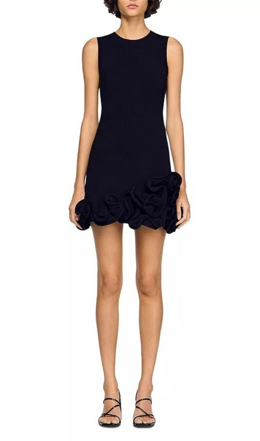 4fb01cda9c2730c6d3372fa4f6ede4d5.jpg Fashionslee Women Chloe Floral Trim Knit Short Dress