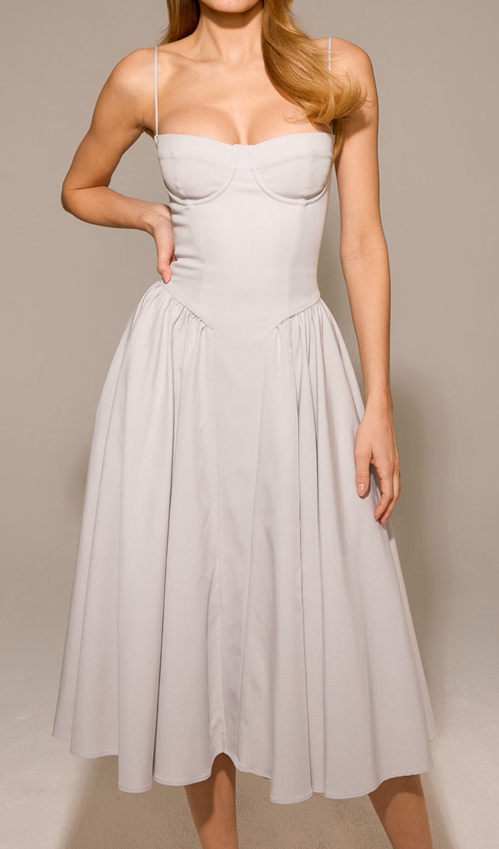 4fc2b5c50d4a77bd8e6ae7575a675366.jpg Fashionslee Women Dextra Grey Strappy Midi Dress