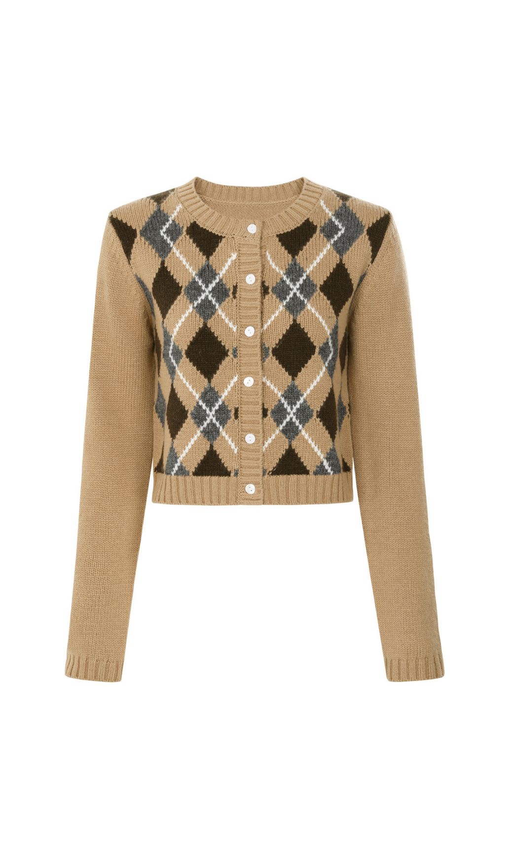 Fashionslee Women Jeffery Check Knit Cardigan