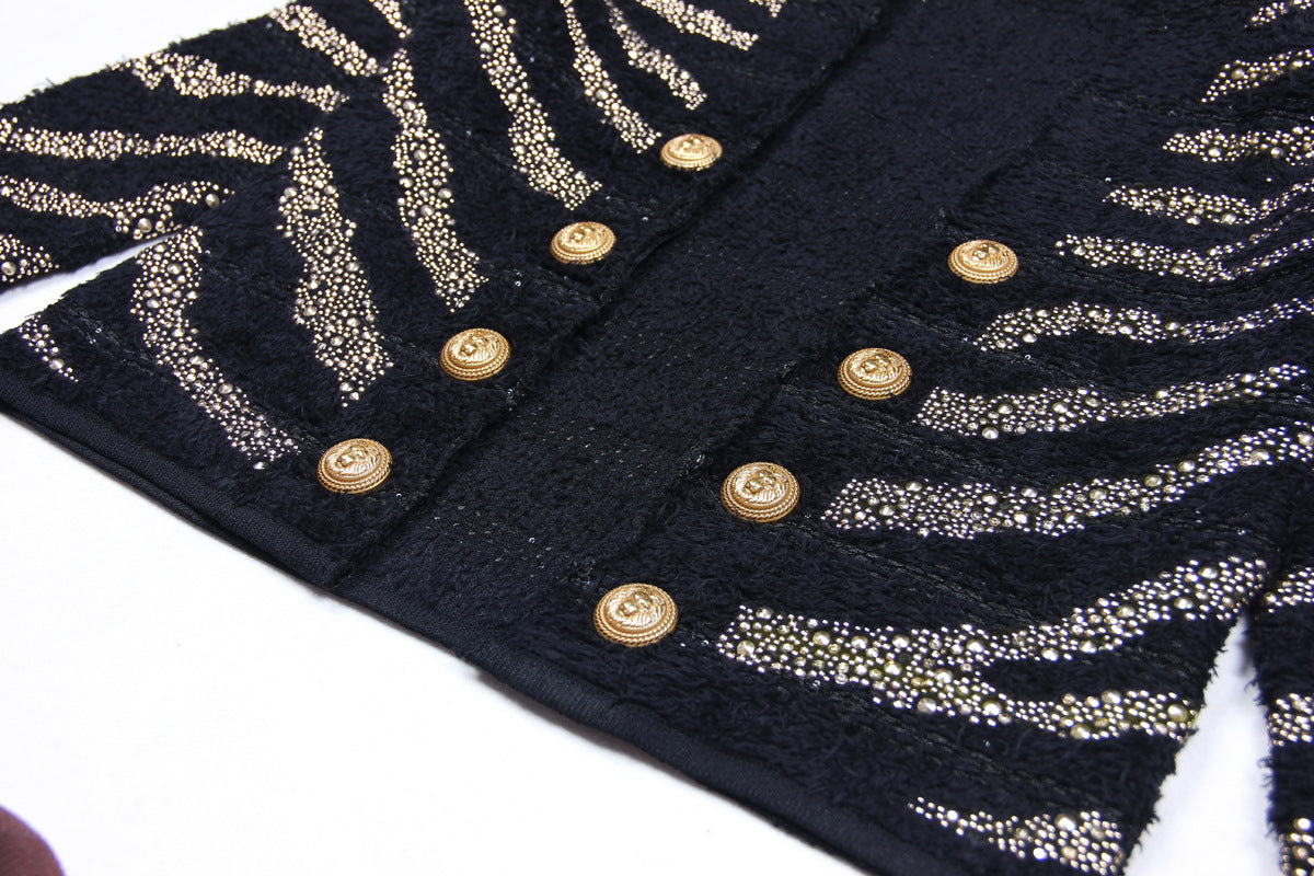 506e5cfc1499daaf1e7c77a67c20c5f2.jpeg Fashionslee Women Button Knitted Blazer