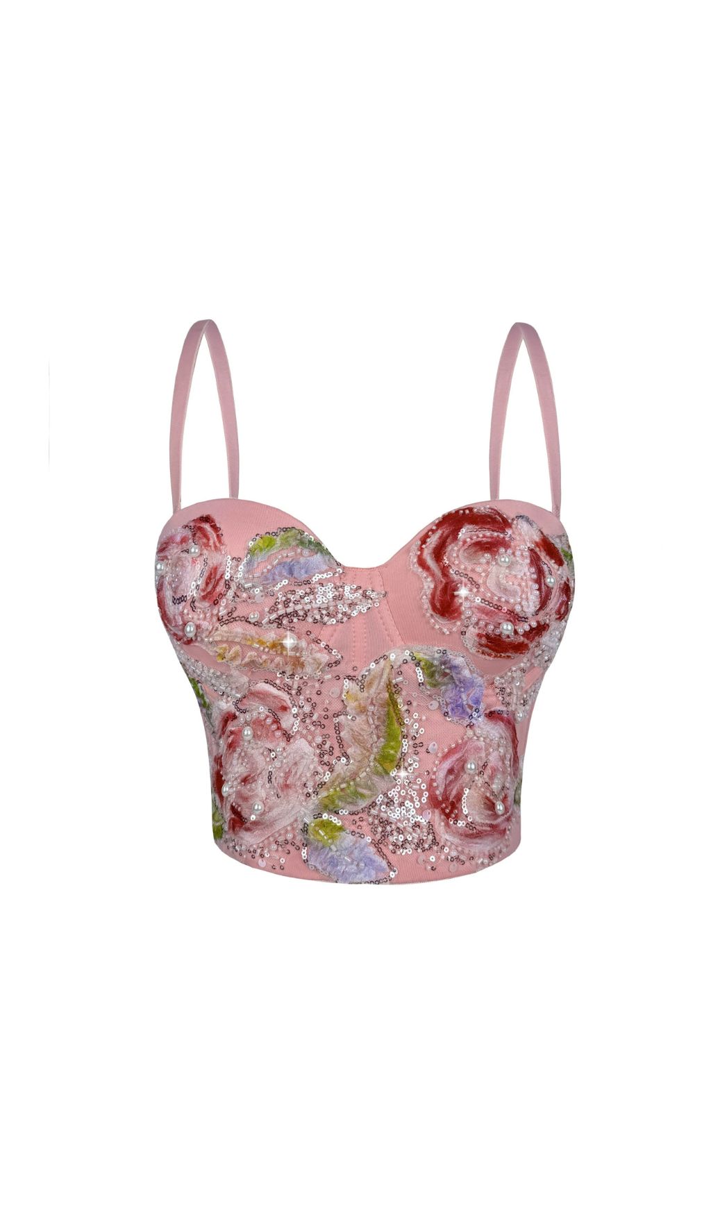 50775ae052f13a49d3b57d623fb02065.jpg Fashionslee Women Hazina Sequin Beaded Crop Top
