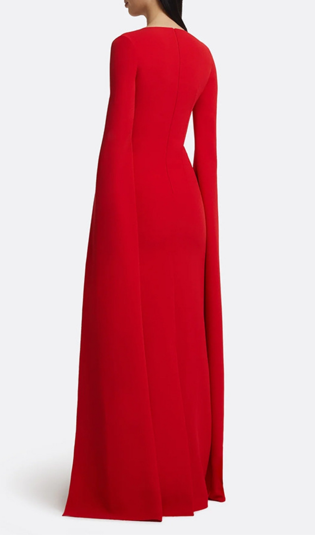 Fashionslee Women Ellera Red Long Sleeve Embellished Maxi Dress