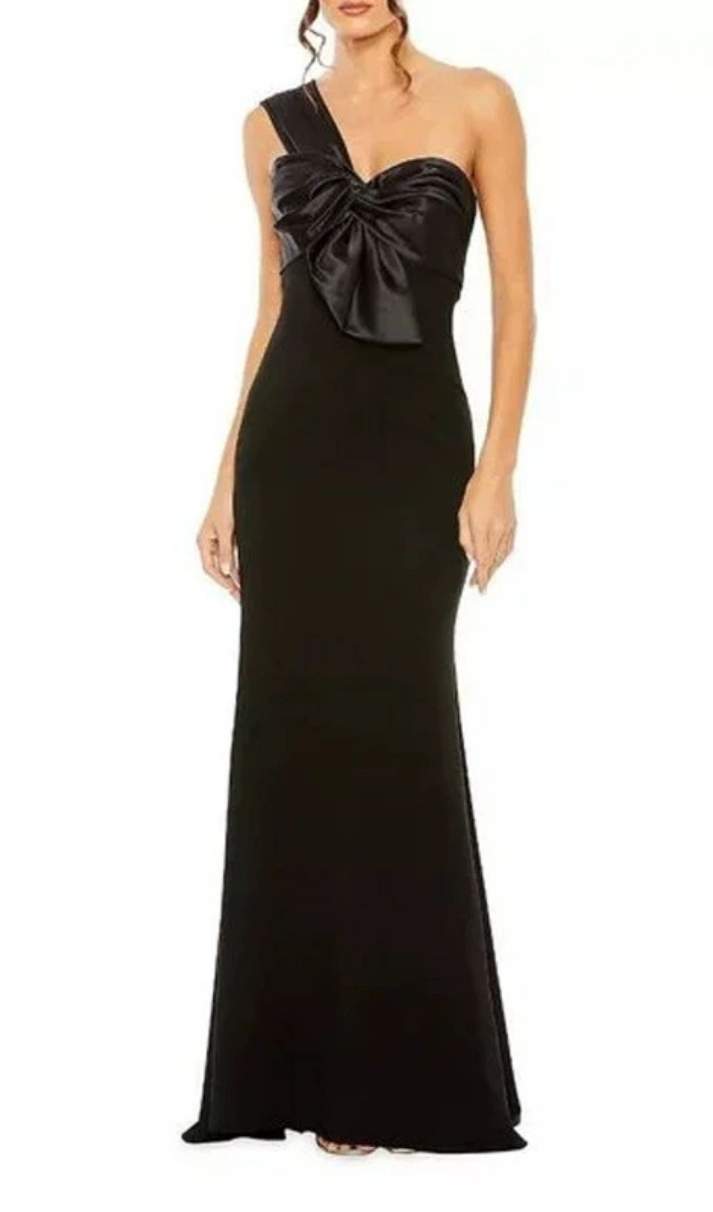 Fashionslee Women Kfira Black Bow Maxi Dress