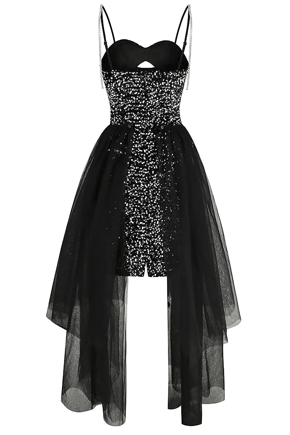 VIRAL SEQUIN MESH A-LINE DRESS - OWNCI VIRAL SEQUIN MESH A-LINE DRESS - OWNCI