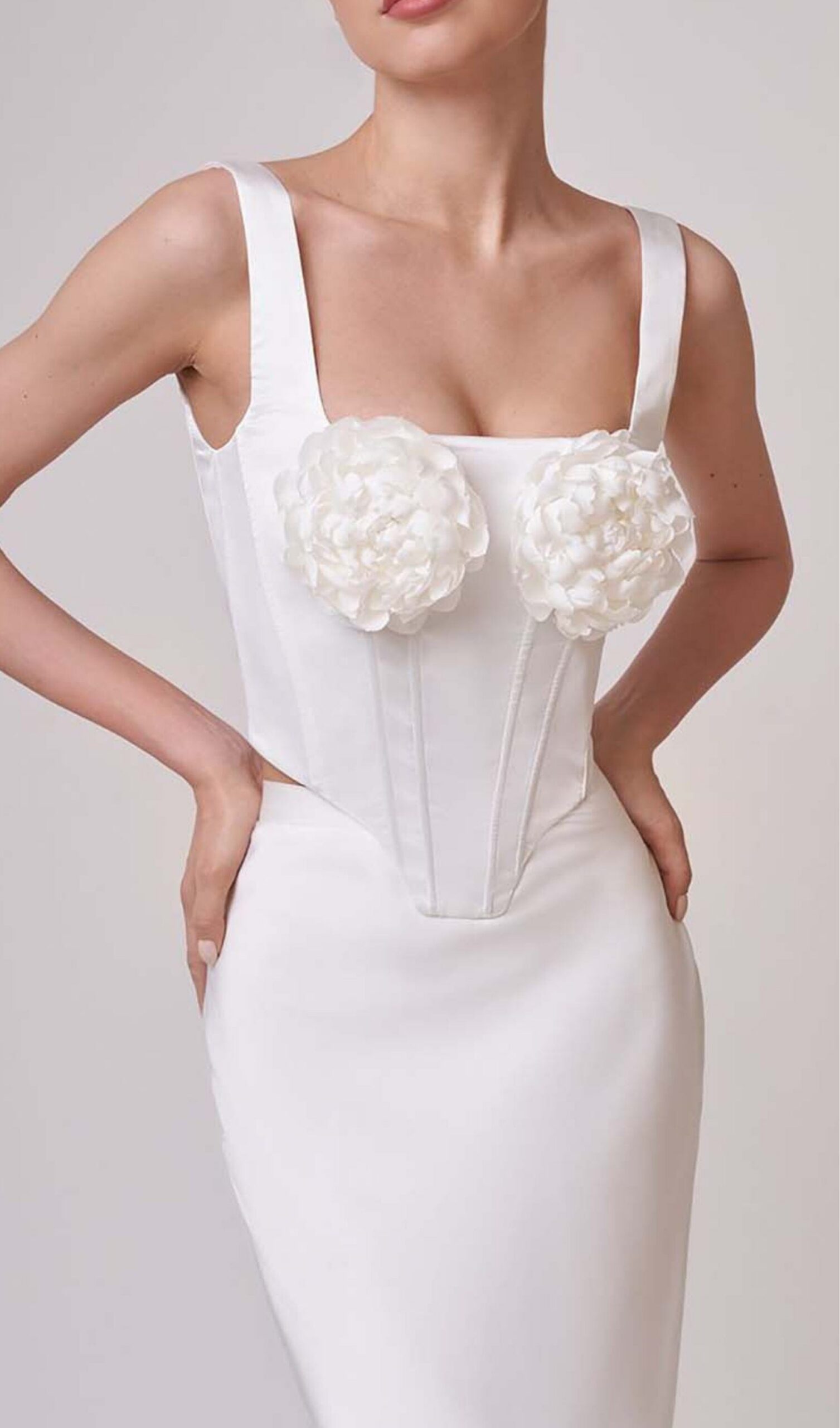 51cd9214109fd4c343c23c7e915f387c.jpeg Fashionslee Women Roses Embelished Corset Two Pieces Set