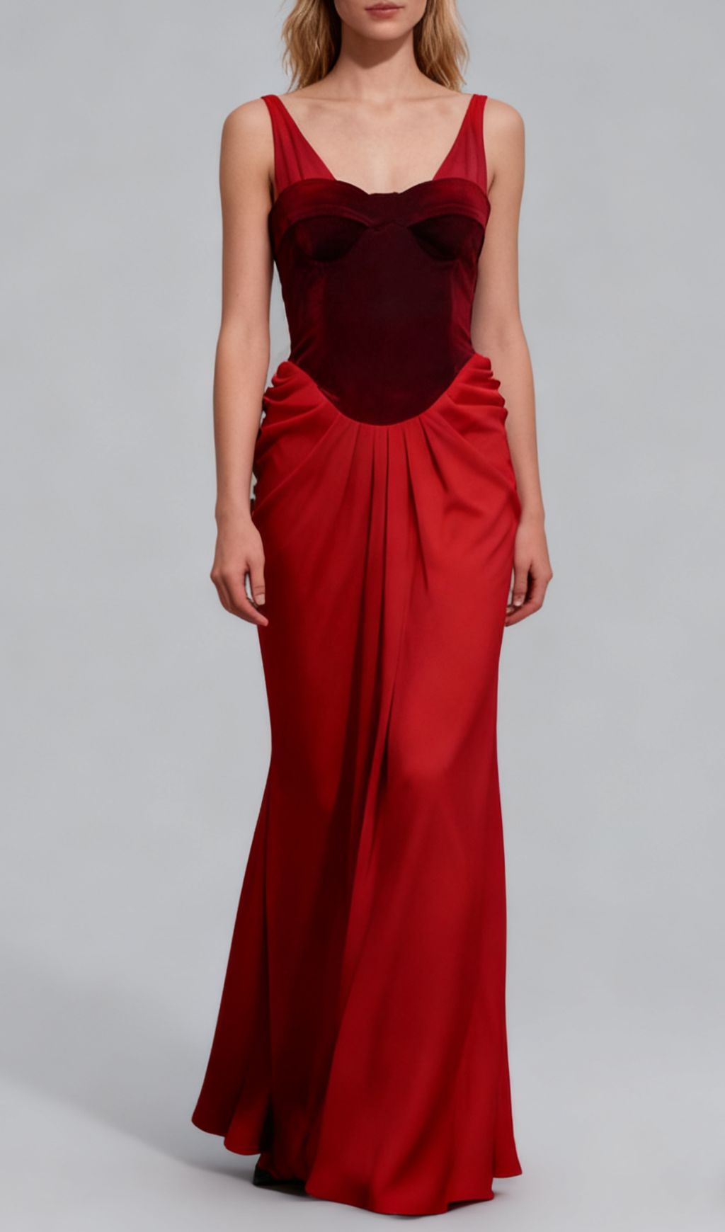Fashionslee Women Jette Red Strappy Maxi Dress