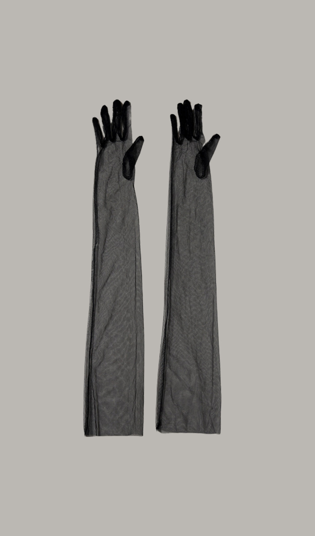 Fashionslee Women Black Mesh Gloves
