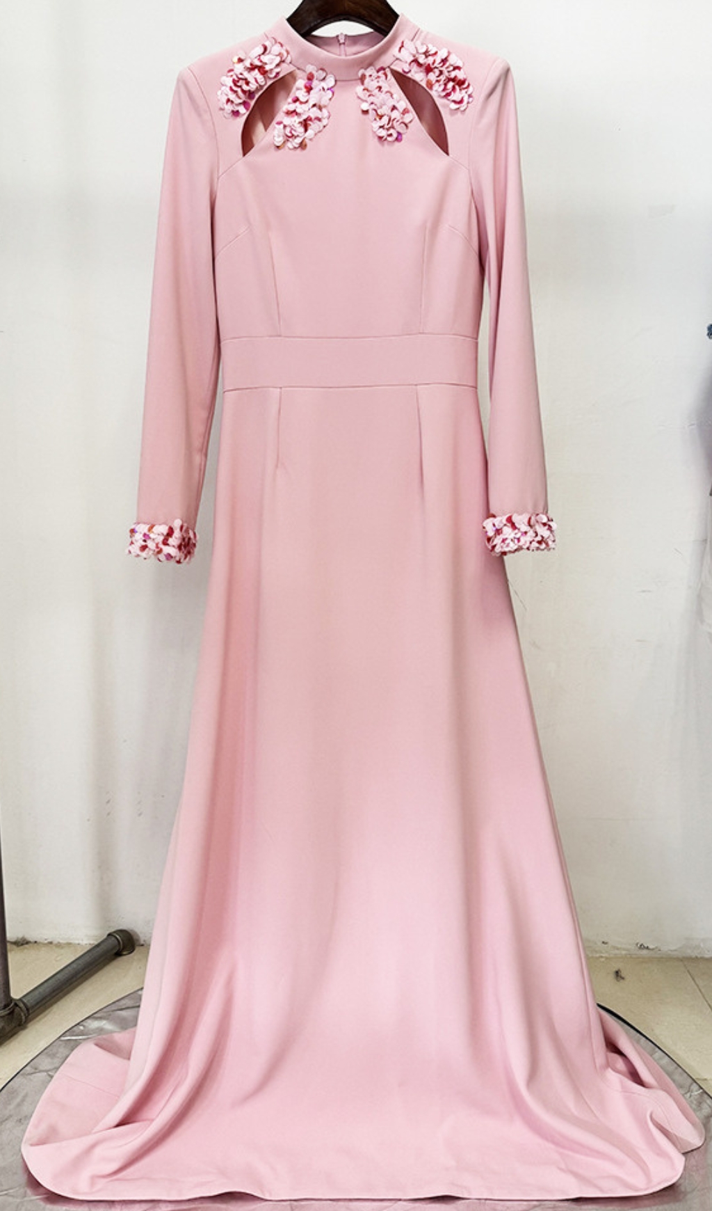 5283f7c5a51b46da26bc6f5567696964.jpg Fashionslee Women Euleta Sequin Embellished Long Sleeve Gown