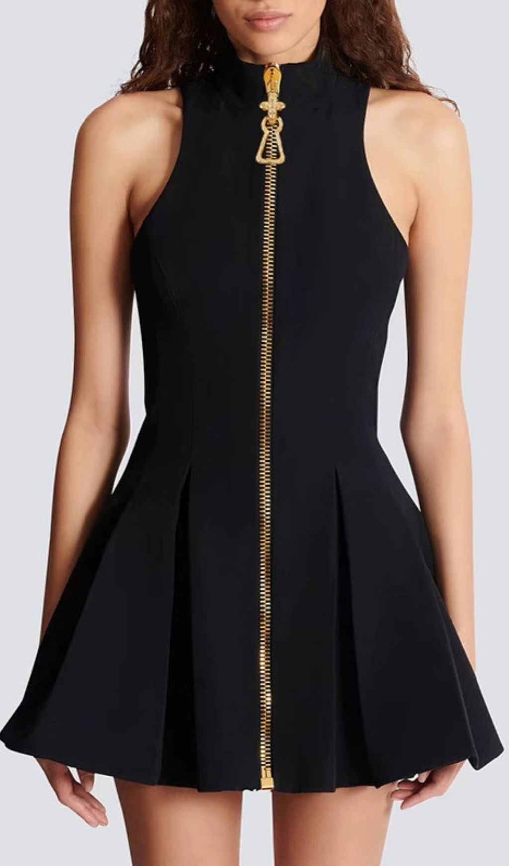 Fashionslee Women Idola Black Sleeveless Mini Dress