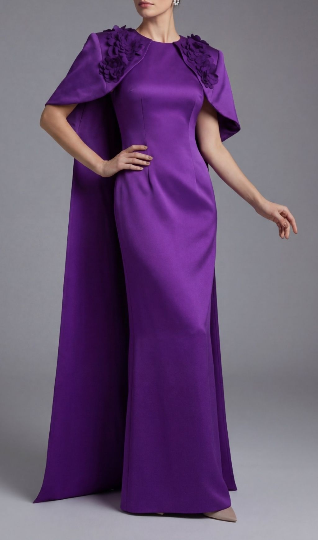 52f0862c42620716fa8b676318d746b1.jpg Fashionslee Women Kenisha Purple Flower Embellished Maxi Dress