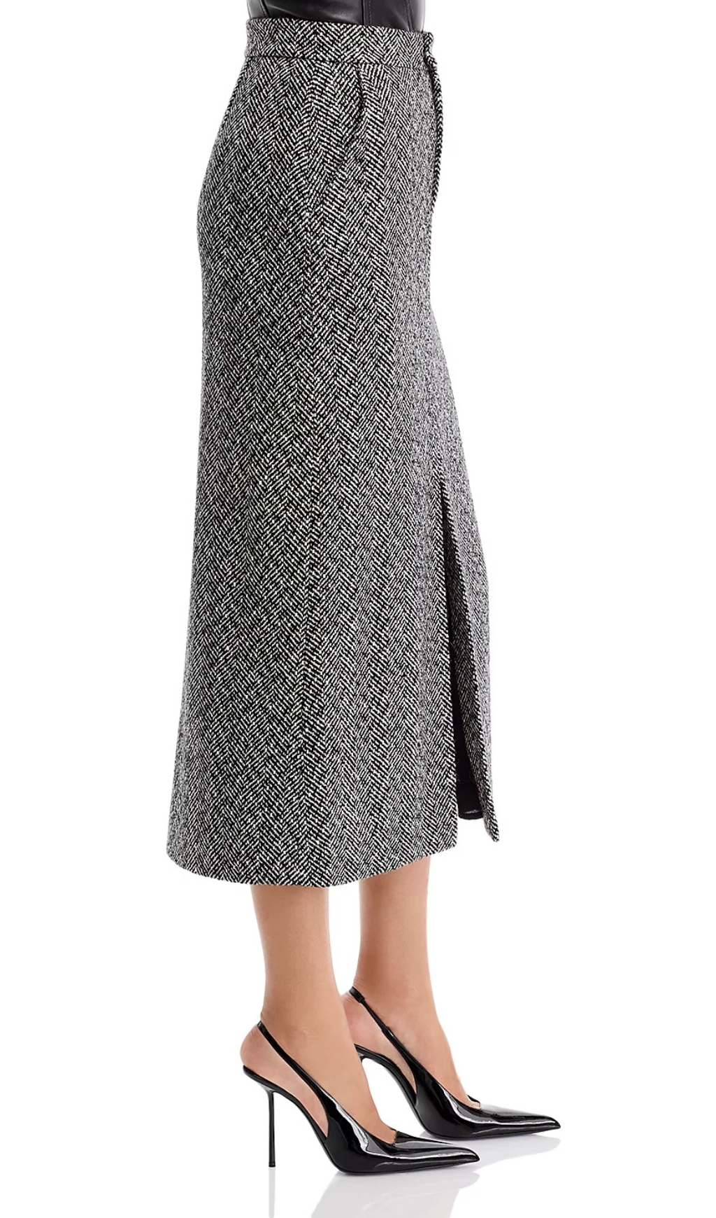 531e2deecccea2522c0812d19769b2d1.jpg Fashionslee Women Herringbone Midi Skirt