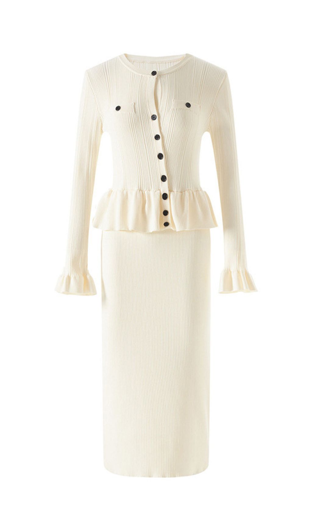 5323dc29aa41056230303cb0239b45c4.jpg Fashionslee Women Henson Knit Long Sleeve Midi Dress