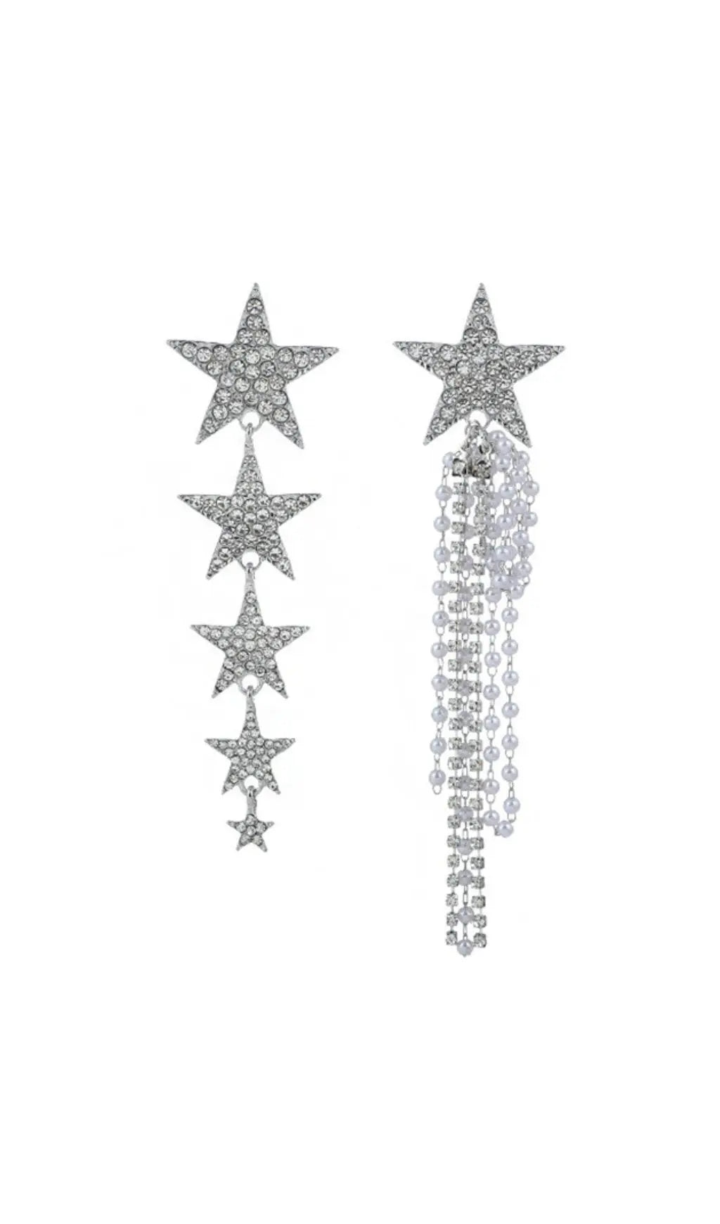 Fashionslee Women Asymmetrical Star Earrings