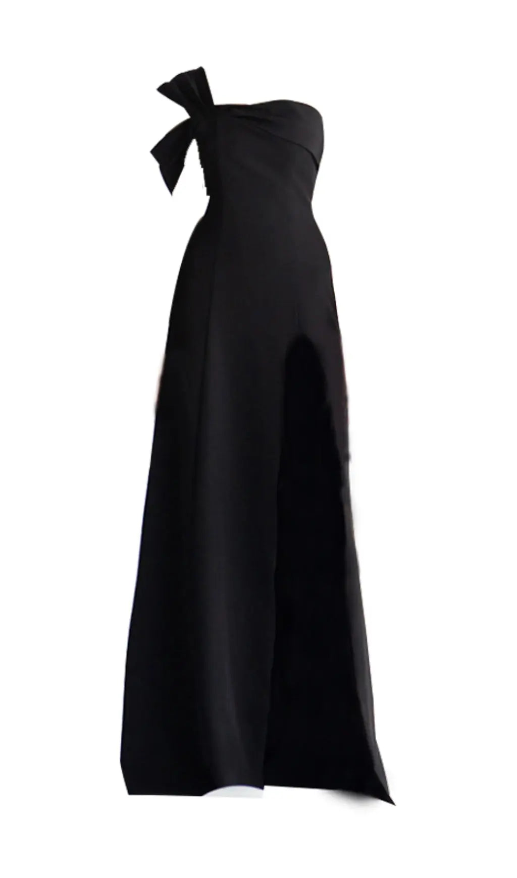 5361a2fa0694e6303a4b0402a4720b48.jpeg Fashionslee Women One-Shoulder Mop Dress In Black