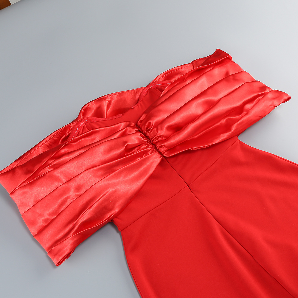 545d465535cec74a7d9959b5762b10b7.jpg Fashionslee Women Jonilde Red Off-Shoulder Maxi Dress