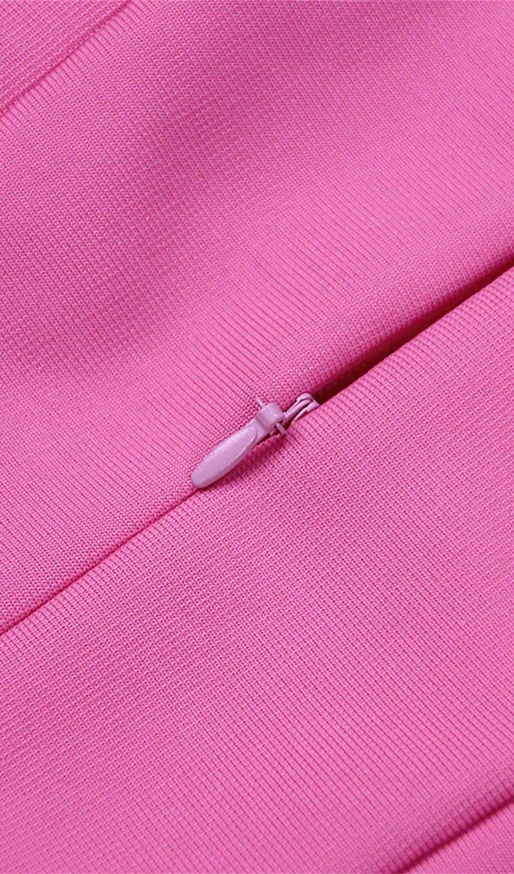 54d15bffdebd750366f874ad9355f44f.jpeg Fashionslee Women Stretch Long Sleeves Mini Dress In Hyper Pink