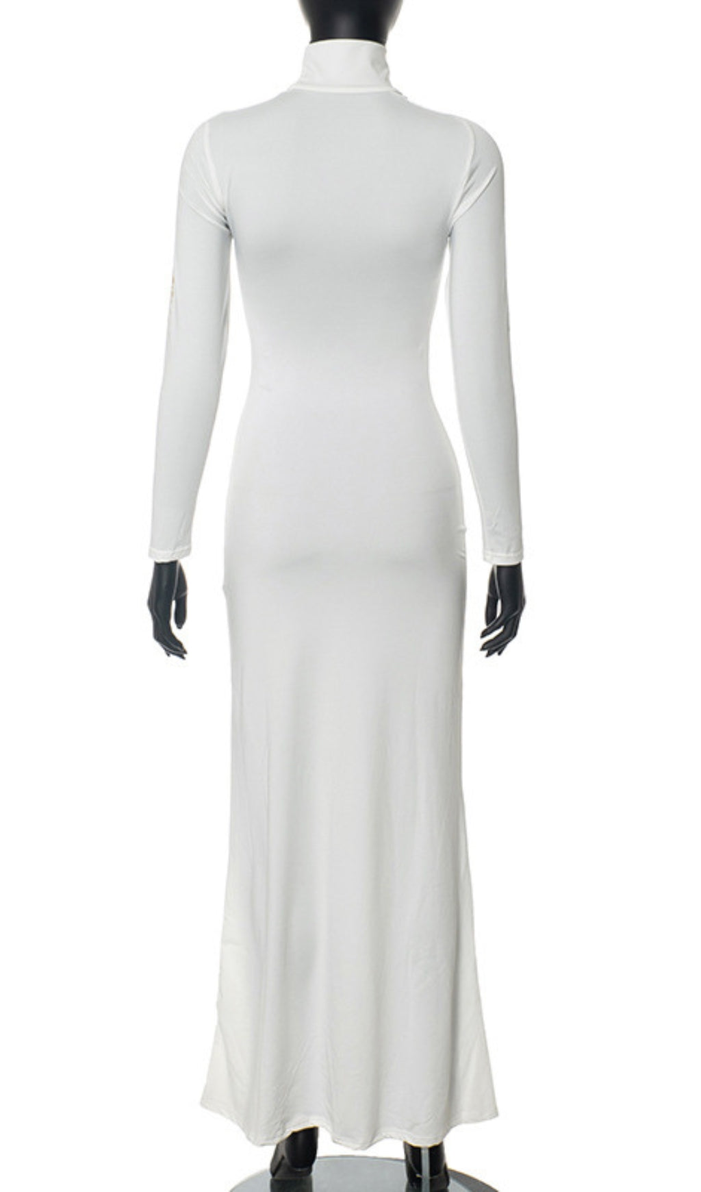 Fashionslee Women Ara White Printed Maxi Dress