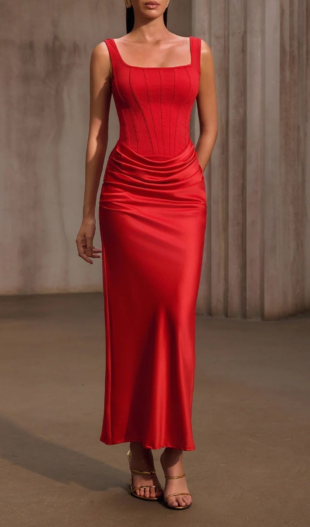 5530d3af8e3a4cdc7053131a67a4cf84.jpg Fashionslee Women Nexilyx Red Corset Satin Maxi Dress