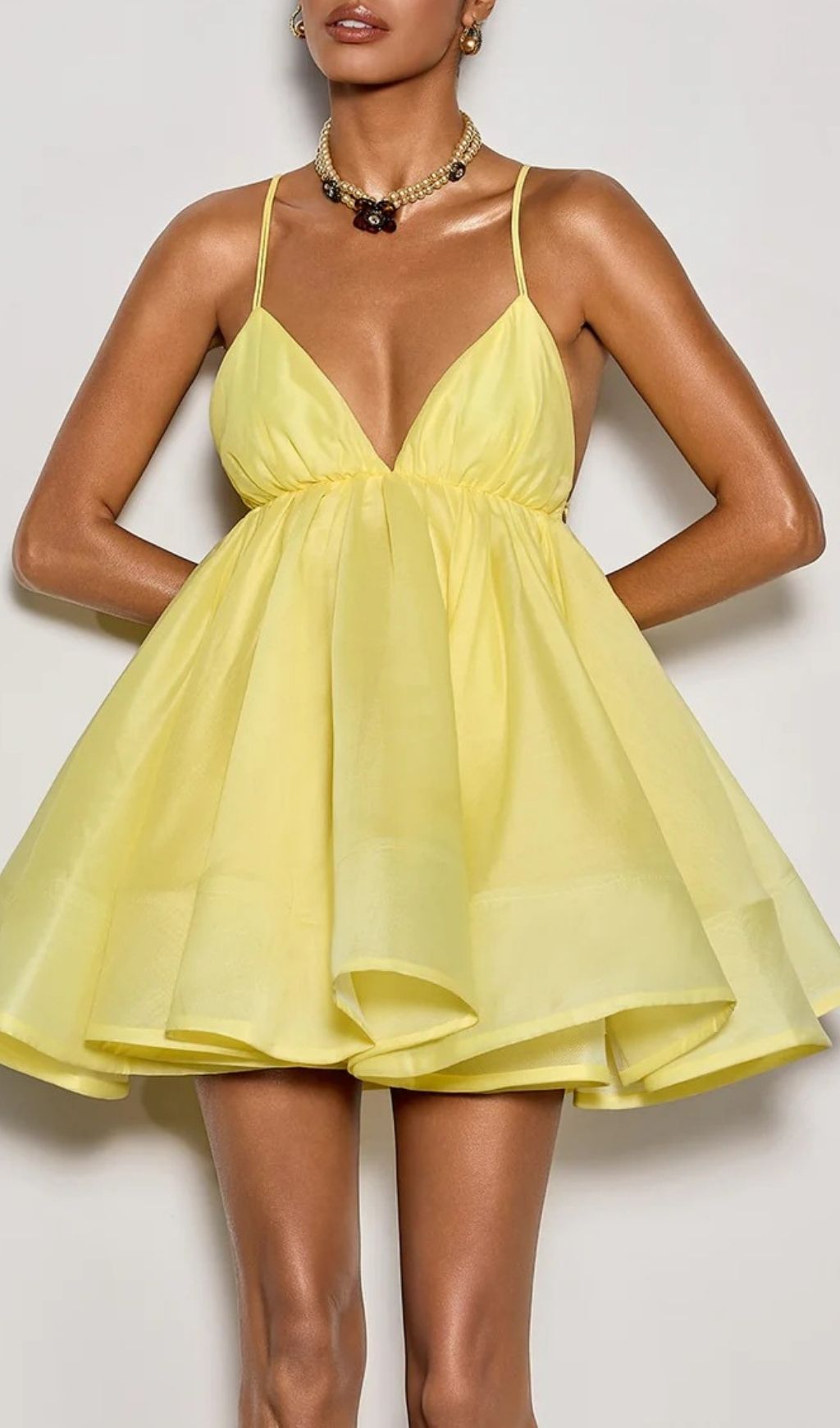 TRENDING SPAGHETTI FLARE MINI DRESS - OWNCI TRENDING SPAGHETTI FLARE MINI DRESS - OWNCI