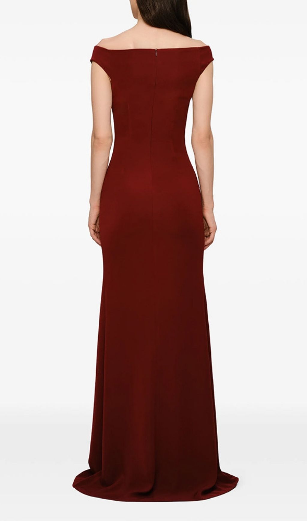 Fashionslee Women Kylen Off-Shoulder Metal Buckle Maxi Dress