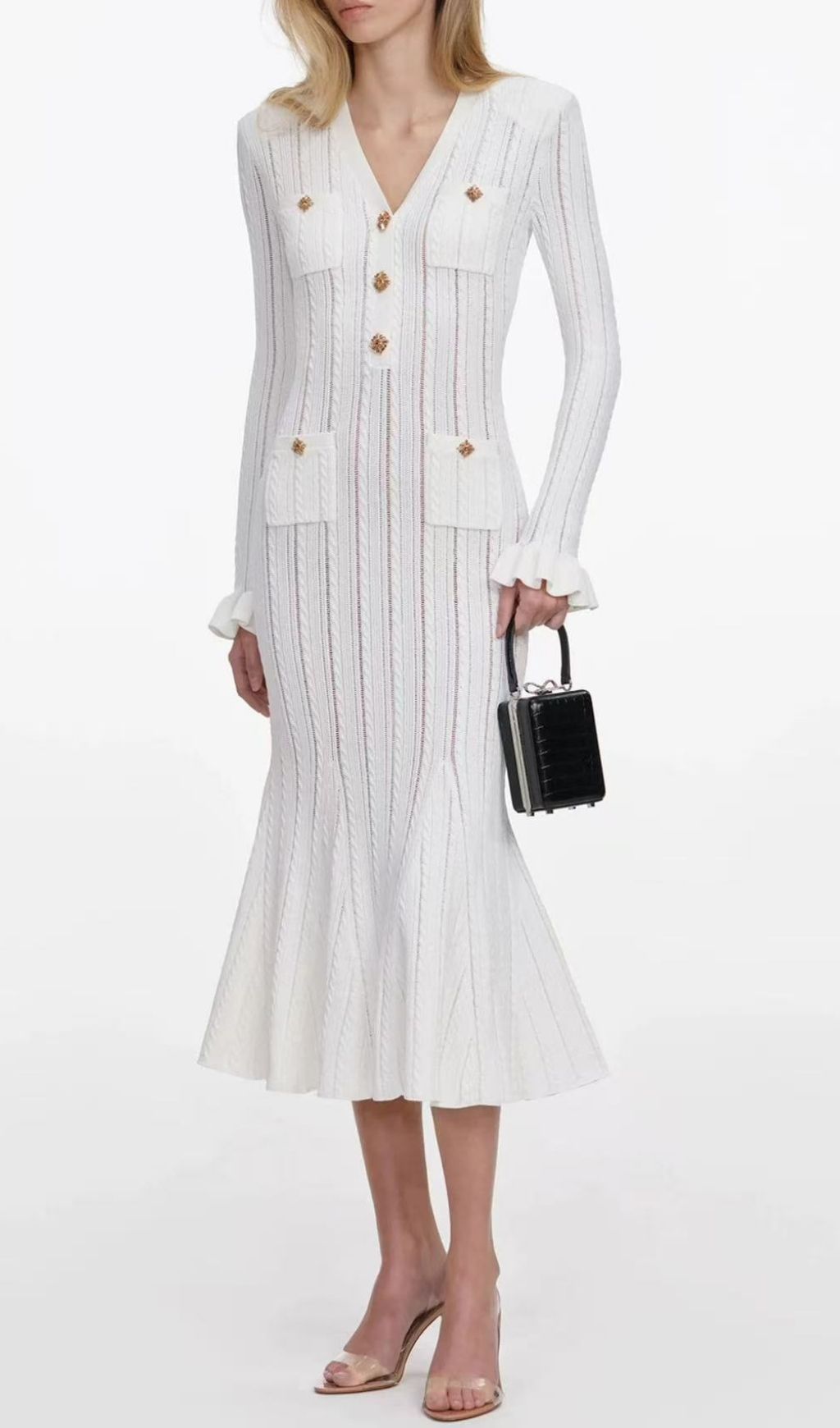 55e0c5cfedcc9602be99e24d06f695e4.jpg Fashionslee Women Kayce Long Sleeve Knit Midi Dress