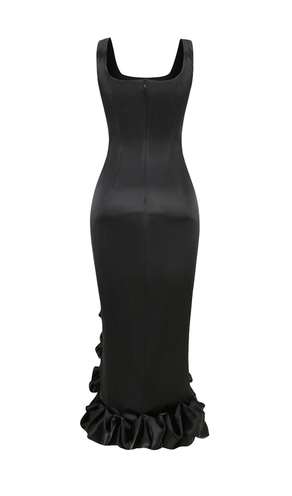 56188c27019a959587ccc0d90efff373.jpeg Fashionslee Women High-Low Hemline Dress In Black
