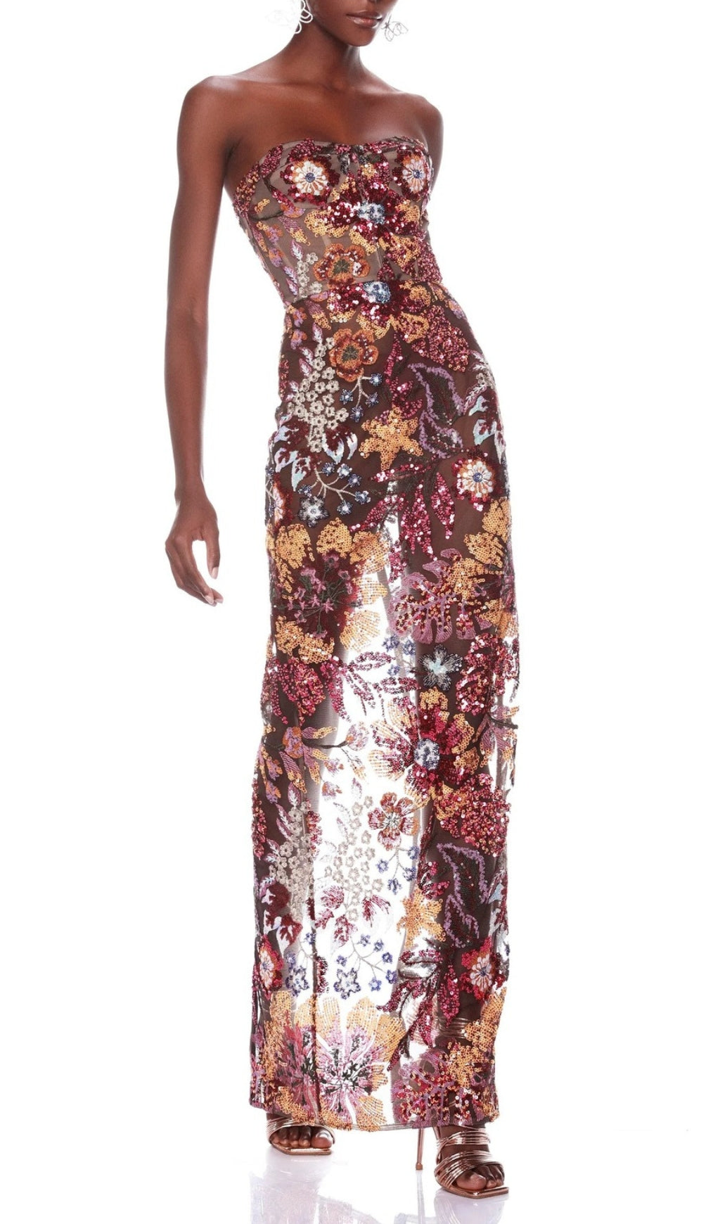 5658edae75daa14d261d99e31d28b0f3.jpeg Fashionslee Women Aimee Floral Sequin Maxi Dress