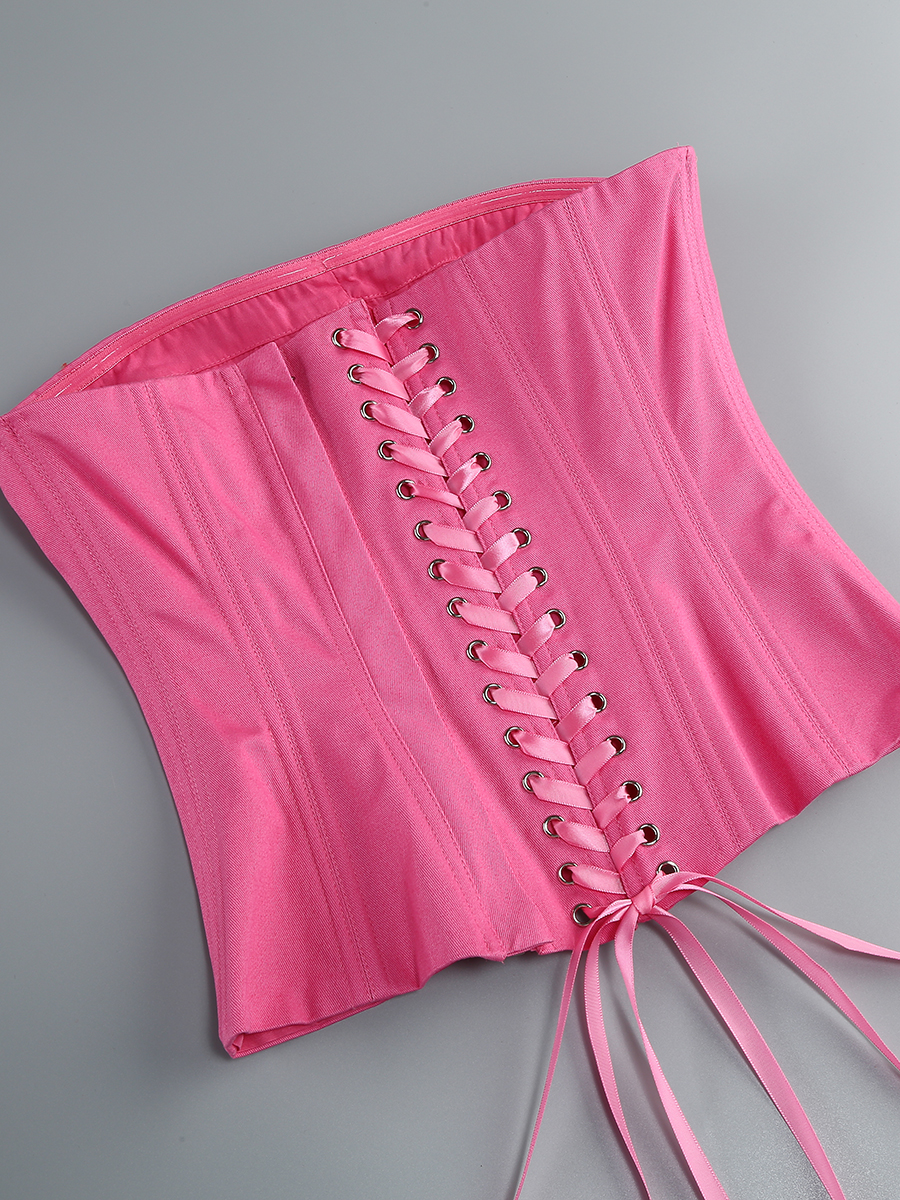 PINK CORSET VIRAL TWO-PIECE SET - OWNCI