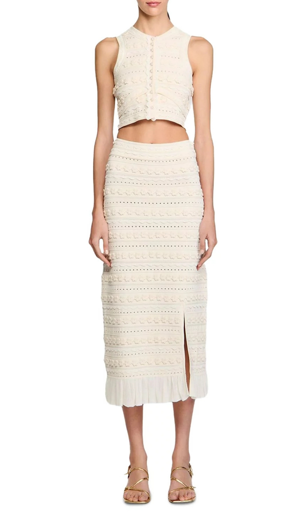 566da8d58916a891553cd064b0481a1a.jpg Fashionslee Women Crochet Trim Knit Skirt
