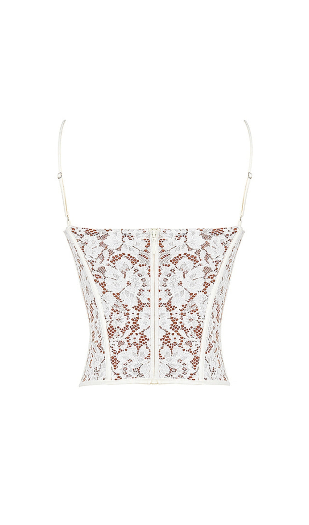 5703521542ce58e31e3402763e571c57.jpeg Fashionslee Women Mila Ivory Lace Underwired Corset Top