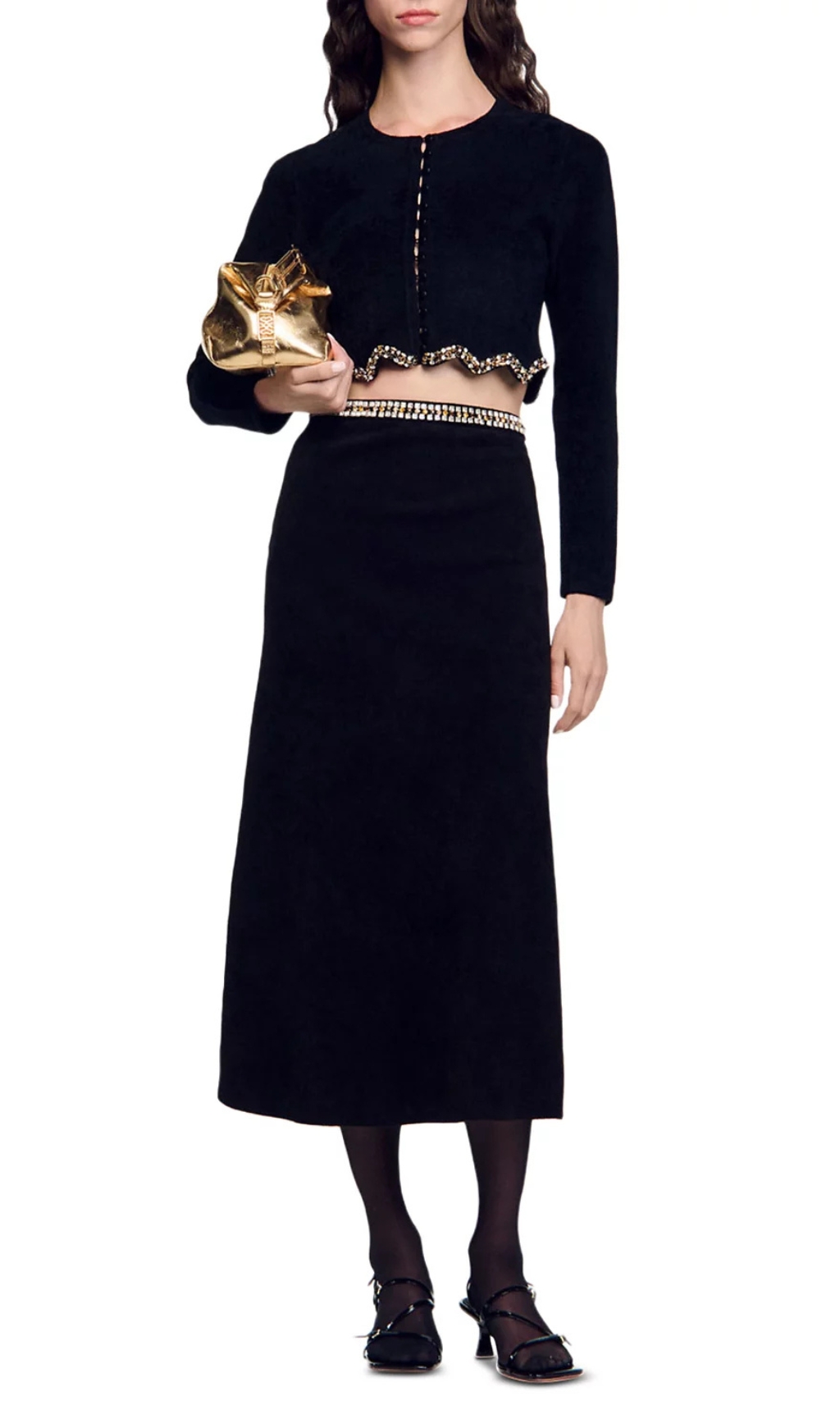 5742d8ef67bc8dfedfcde48d7afe1dcf.jpg Fashionslee Women Mareve Beaded Midi Skirt