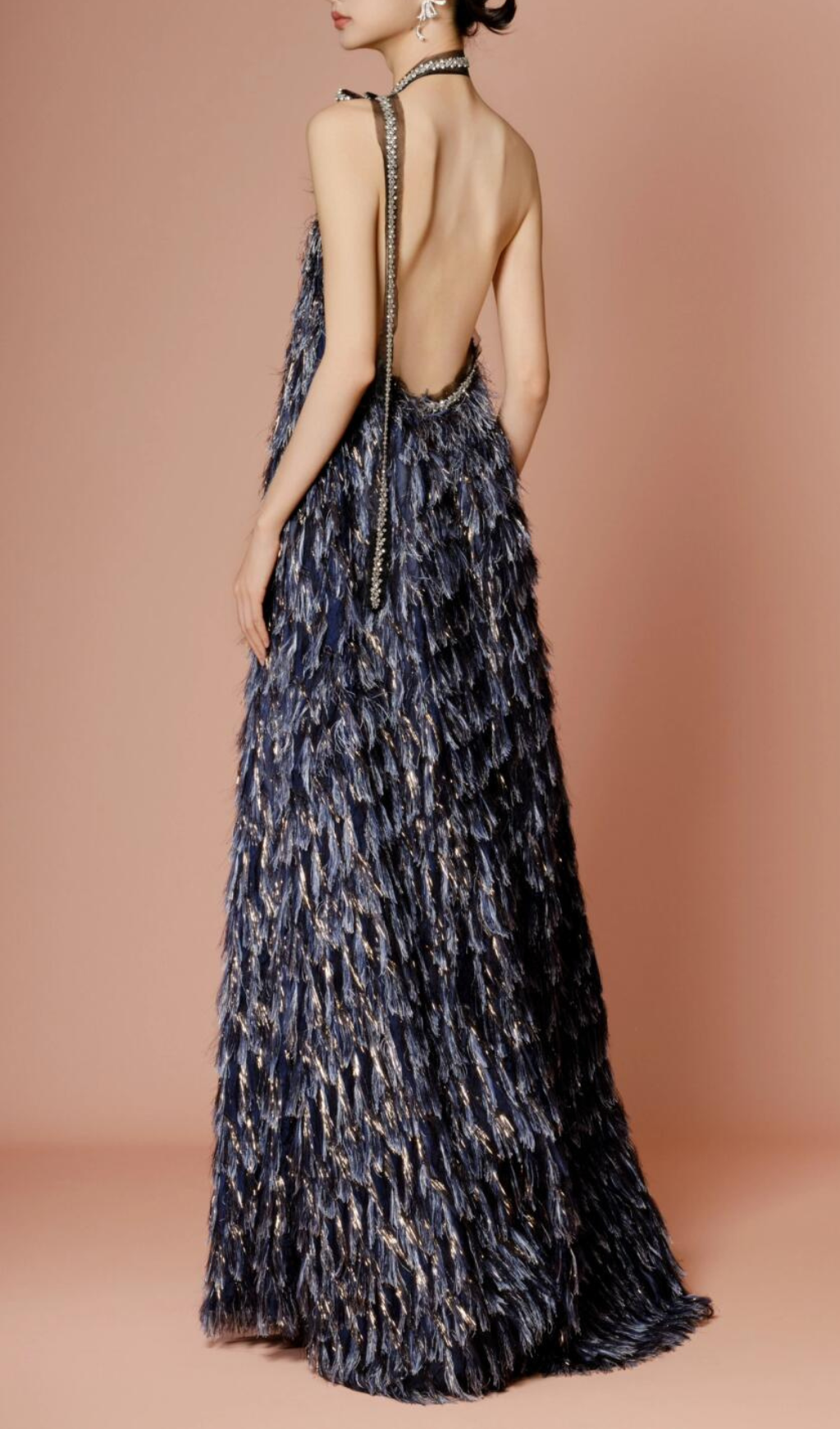 5751b2e92a057f8e13b19000e4fbdbe2.png Fashionslee Women Gari Halter Backless Maxi Dress