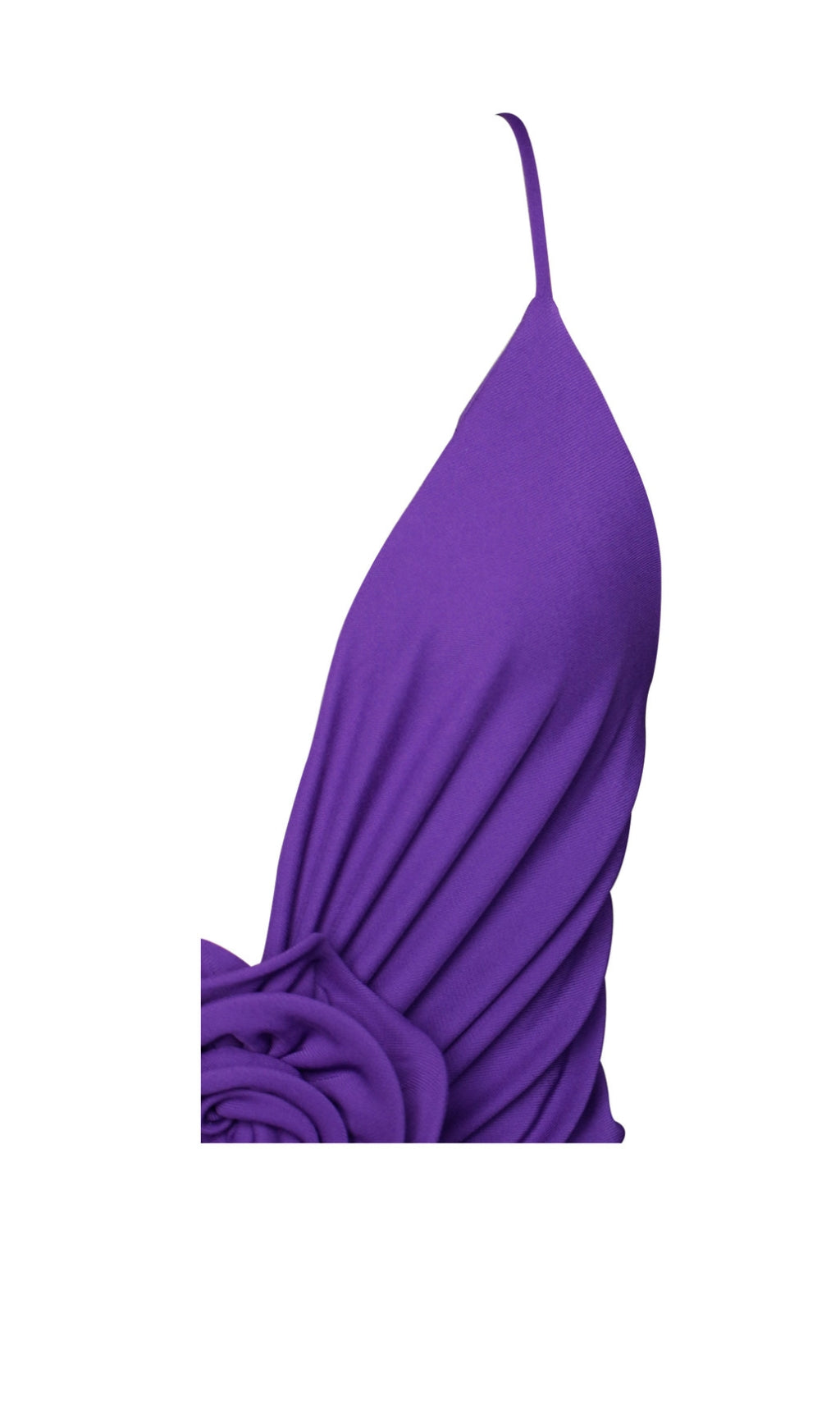 Fashionslee Women Flower-Embellished Plunge Maxi Dress In Amethyst