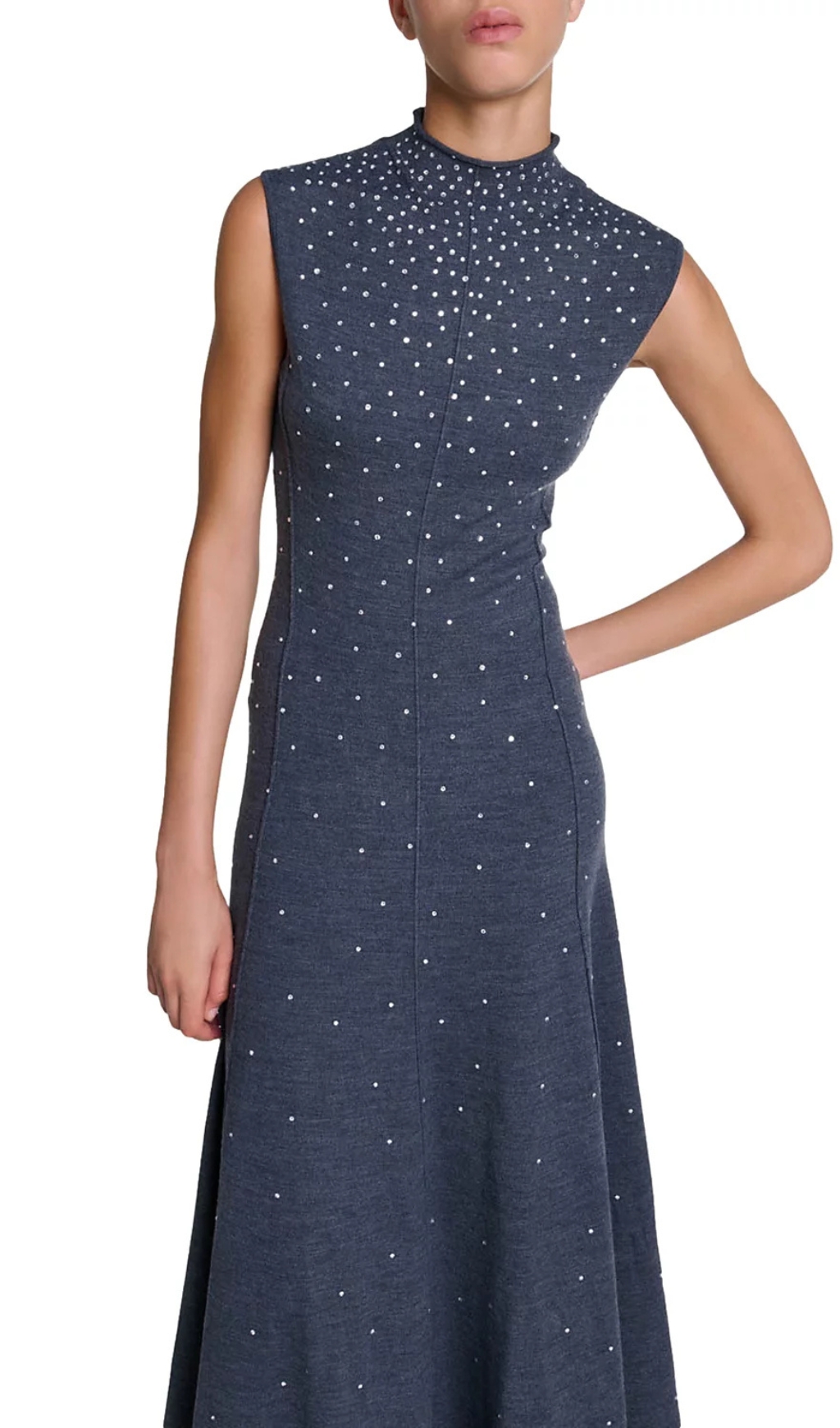 577cb3157a5c8278699391a809b73346.jpg Fashionslee Women Ristrassy Rhinestone Knit Maxi Dress