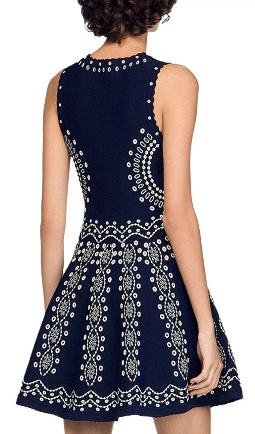 Fashionslee Women Capri Scarf Print Knit Short Dress