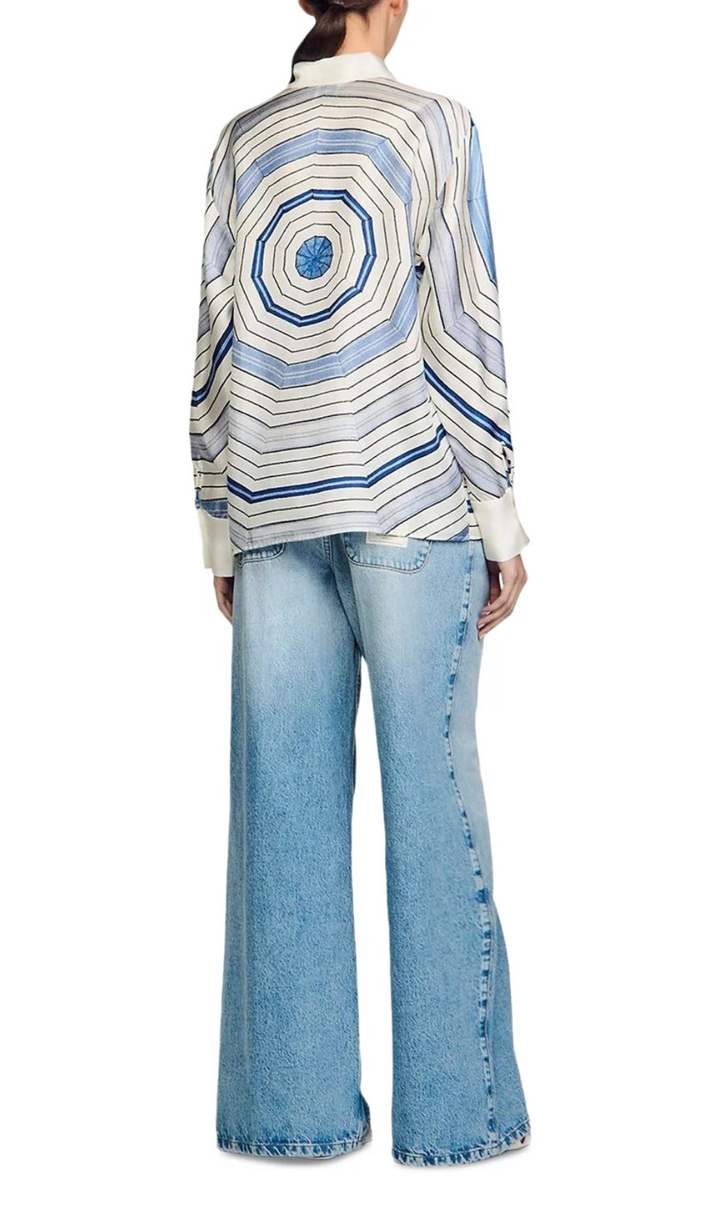 57b993b82c8dde43b6ce93421216daf5.jpg Fashionslee Women Spiral Motif Shirt