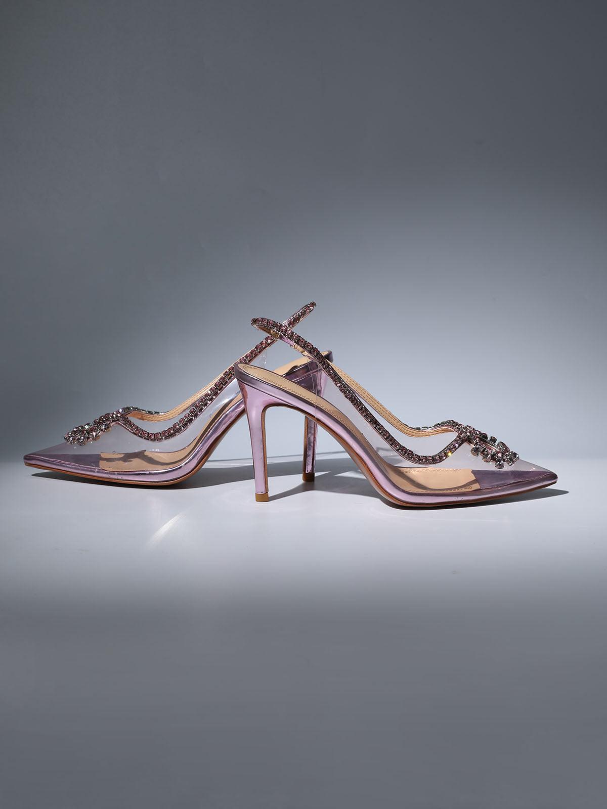 57e05c70ef1fa5fd13e046535e1198b4.jpeg Fashionslee Women Crystal Cutout Embellished Pumps In Pink