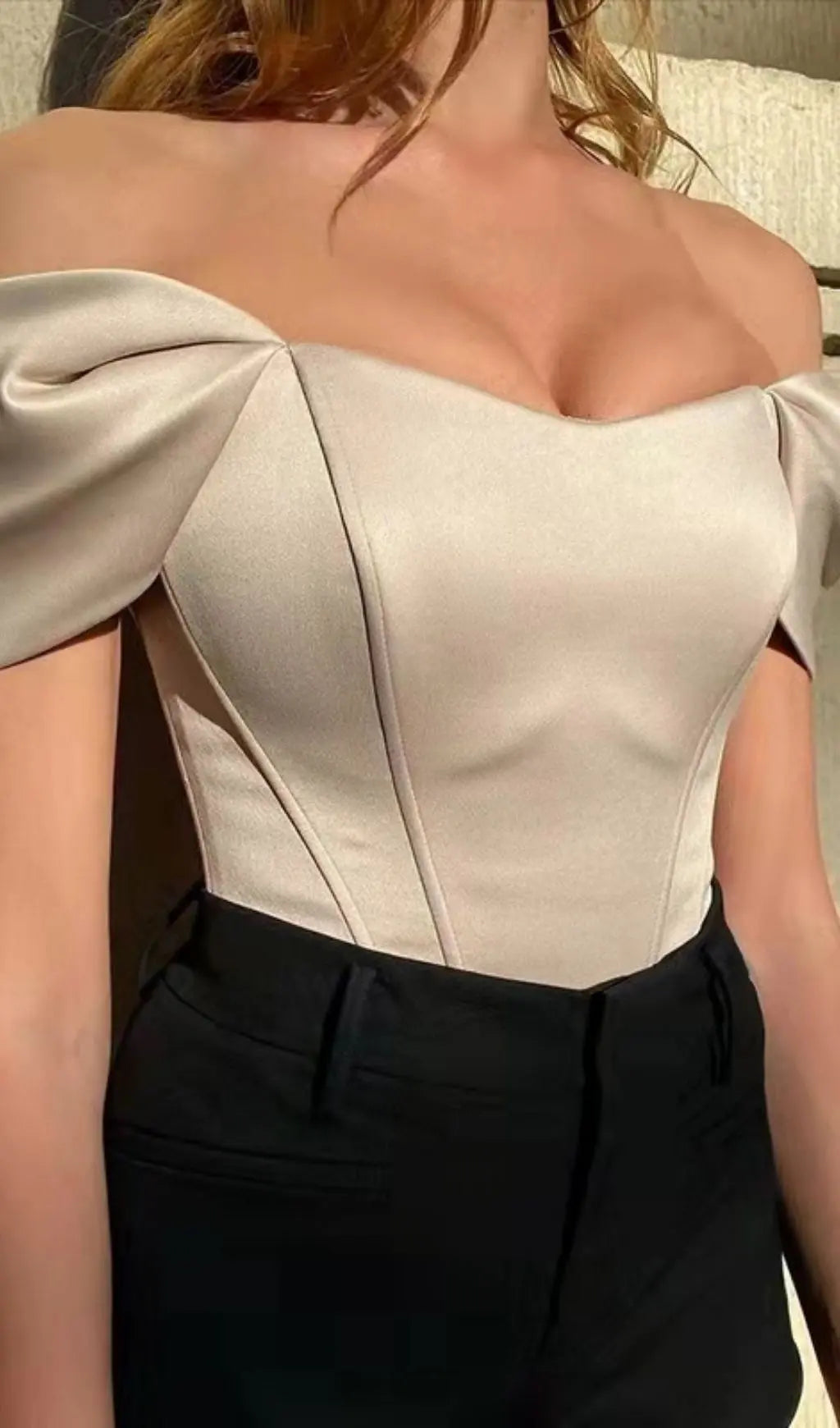 57f50f9a81b3c9191bd52e35d09702d7.jpeg Fashionslee Women Red Bardot Corset Top