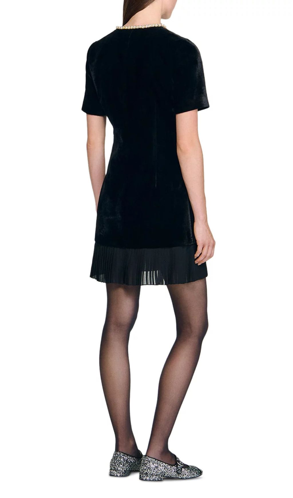 Fashionslee Women Short Velvet Dress