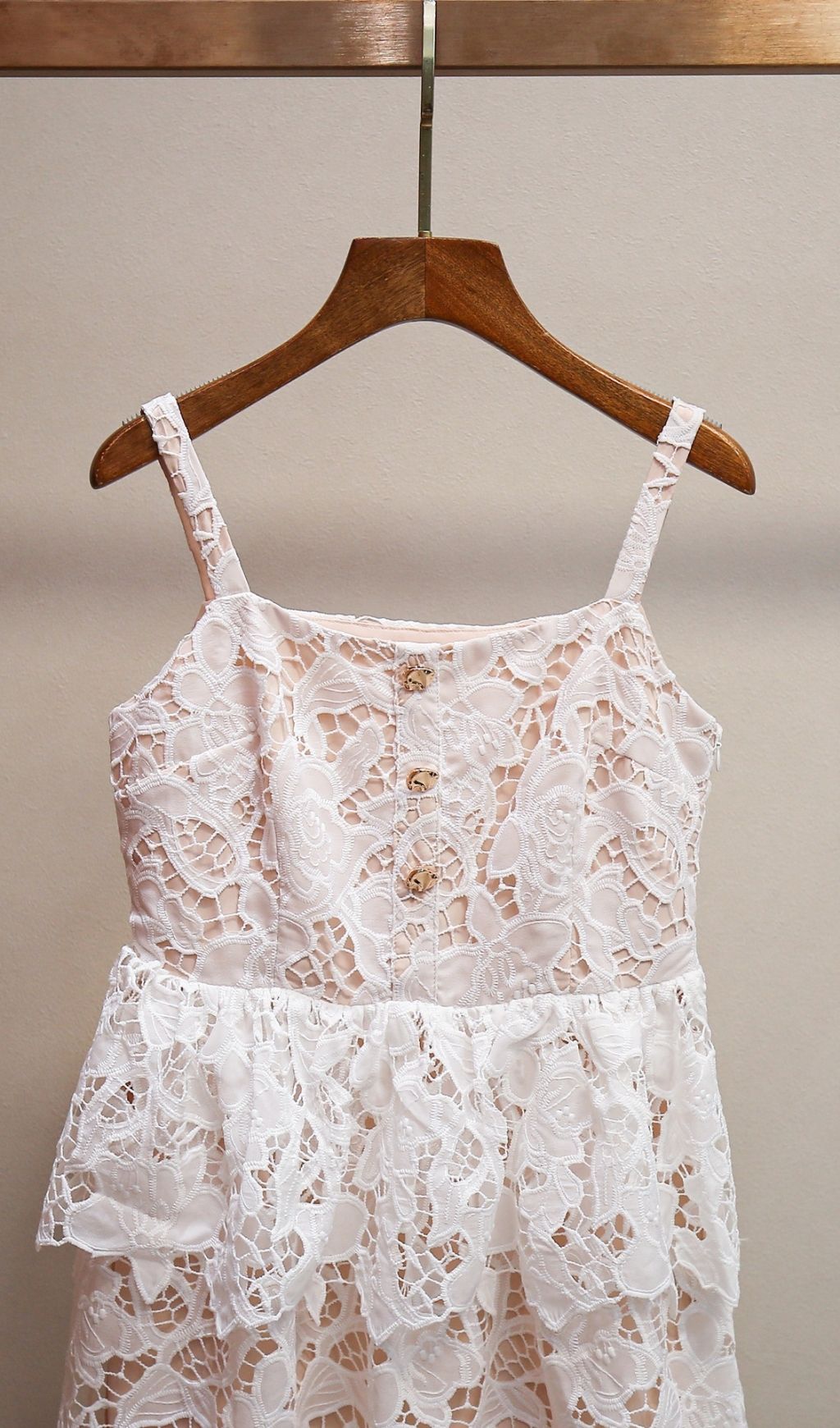 WHITE LACE TIERED VIRAL MINI DRESS - OWNCI