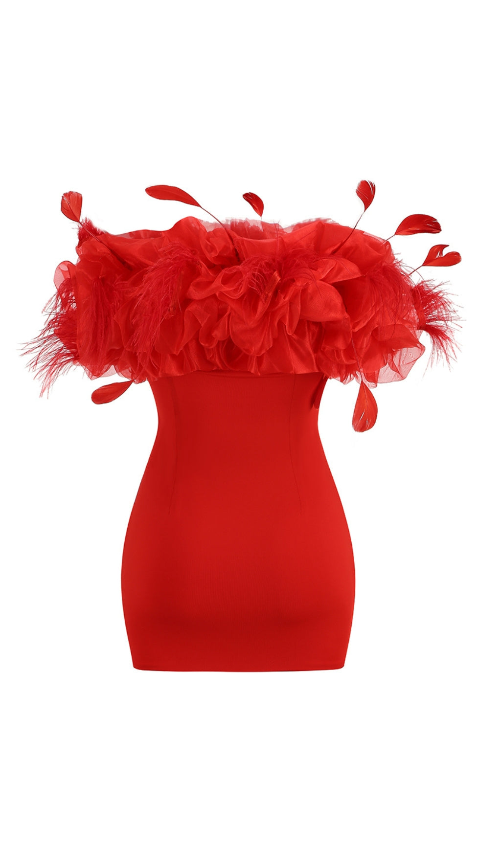 58fc2bd7b8c42770792a71dd983ef541.jpeg Fashionslee Women Off-Shoulder Puffy Flower Mini Dress In Red