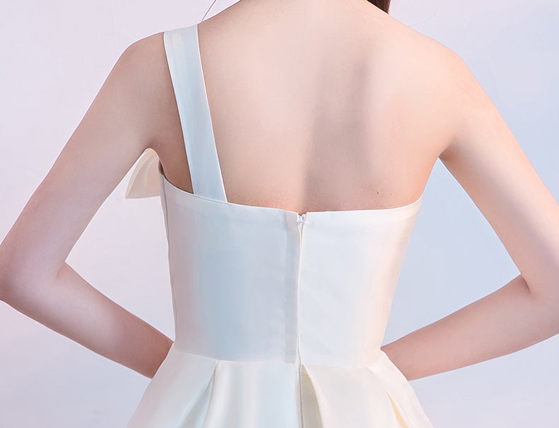 Fashionslee Women Astera Strapless Bow Mini Dress