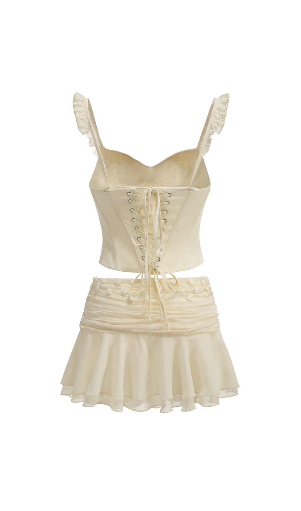 599958dedd8066a2235a04715e17f297.jpg Fashionslee Women Emlen Corset Top & Mini Skirt Set