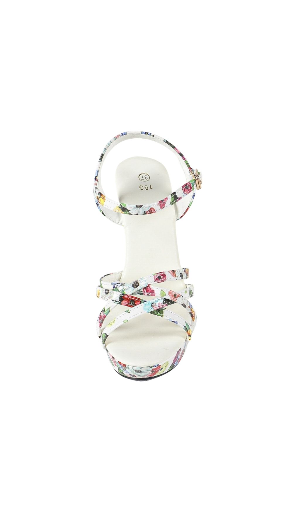 TRENDING WHITE FLORAL PRINTED HEELS - OWNCI TRENDING WHITE FLORAL PRINTED HEELS - OWNCI
