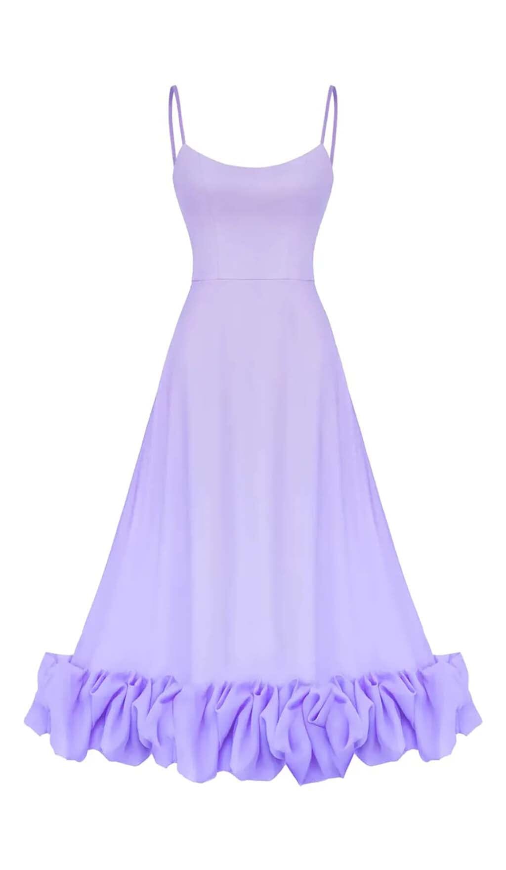 59d6dc1e48c5e4e1d3817db081752eeb.jpeg Fashionslee Women Suspender A-Line Midi Dress In Purple