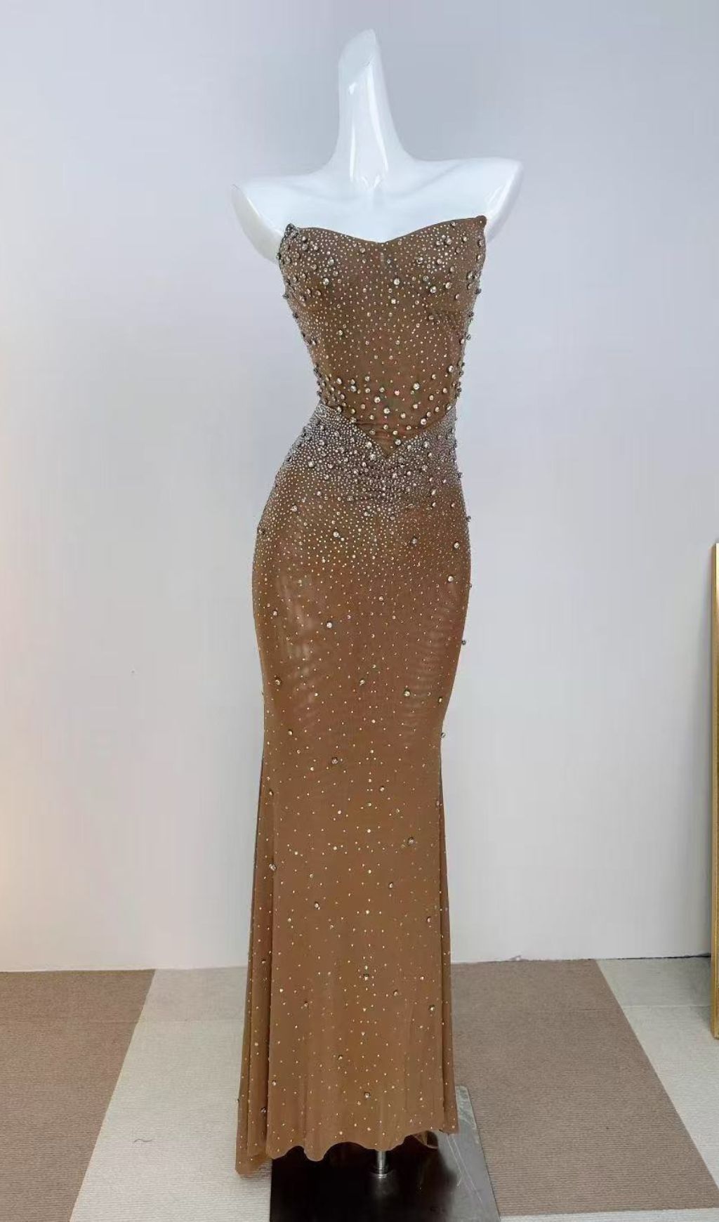 59f8d1dc088fba099677838f22435508.jpg Fashionslee Women Janny Strapless Diamond Maxi Dress